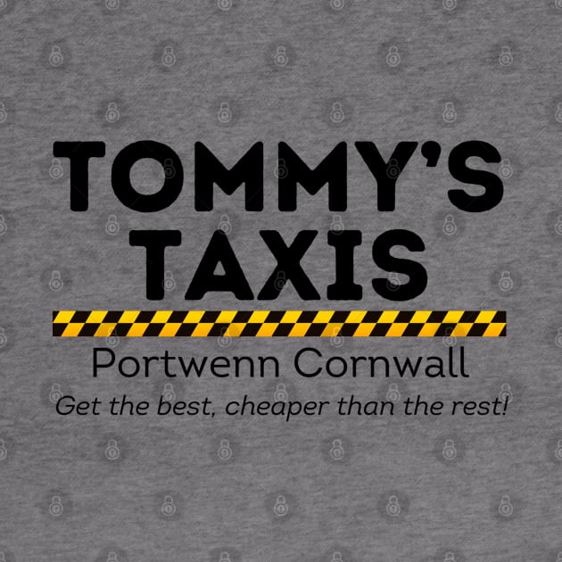 Doc Martin Tommy's Taxis Portwenn Port Isaac Cornwall by SonnyBoyDesigns